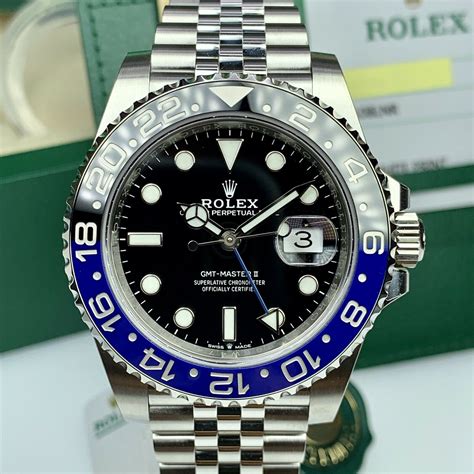 rolex gmt batman 2019 price|Batman Rolex unworn for sale.